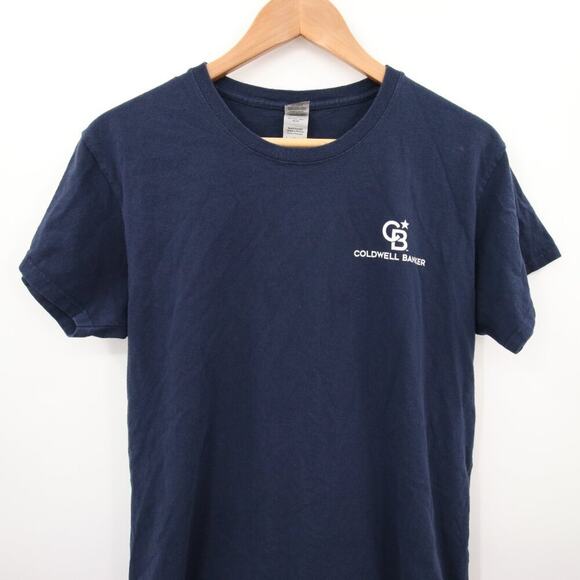 Coldwell Banker T-Shirt Navy Blue Logo Crewneck Short Sleeve Realtor Real Estate - Picture 2 of 15